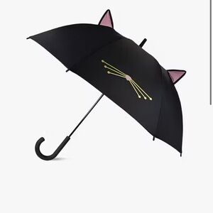 Kate Spade Black and Pink Cat Ear Umbrella